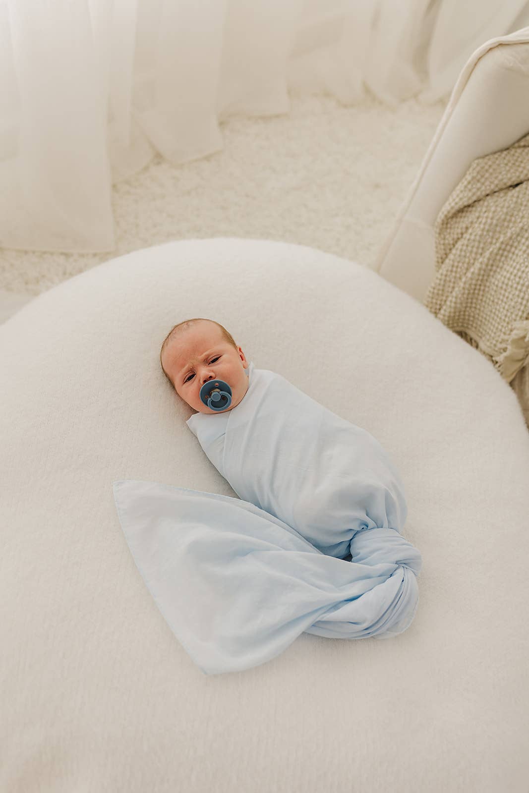 Blue & Blue Spot 2 Pack Muslin Wrap