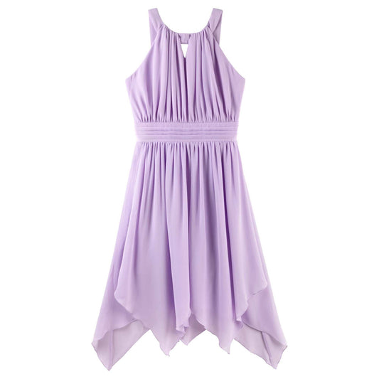 Angelene Panelled Dress - Lilac