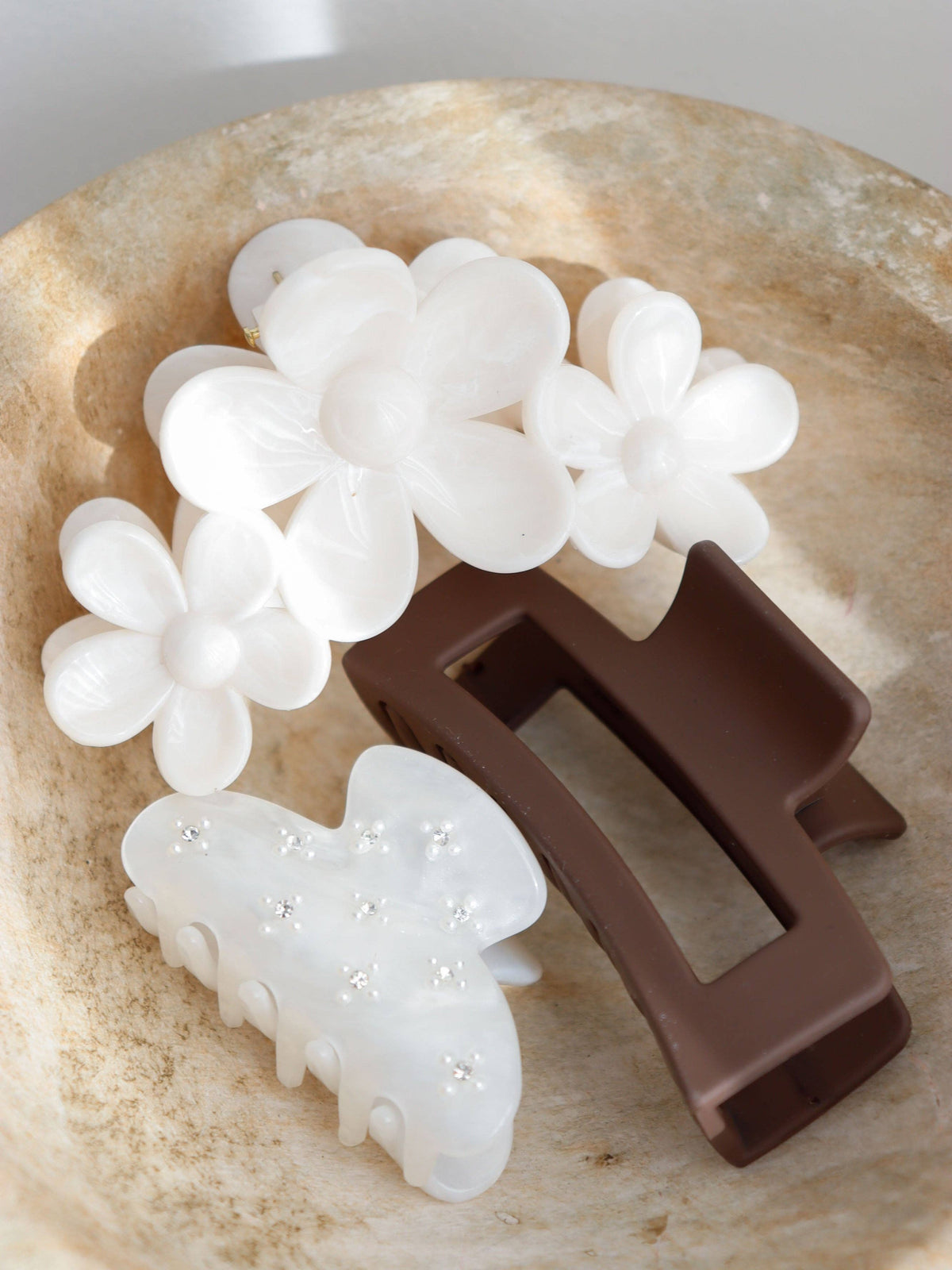 Monochrome Hair Clip Set