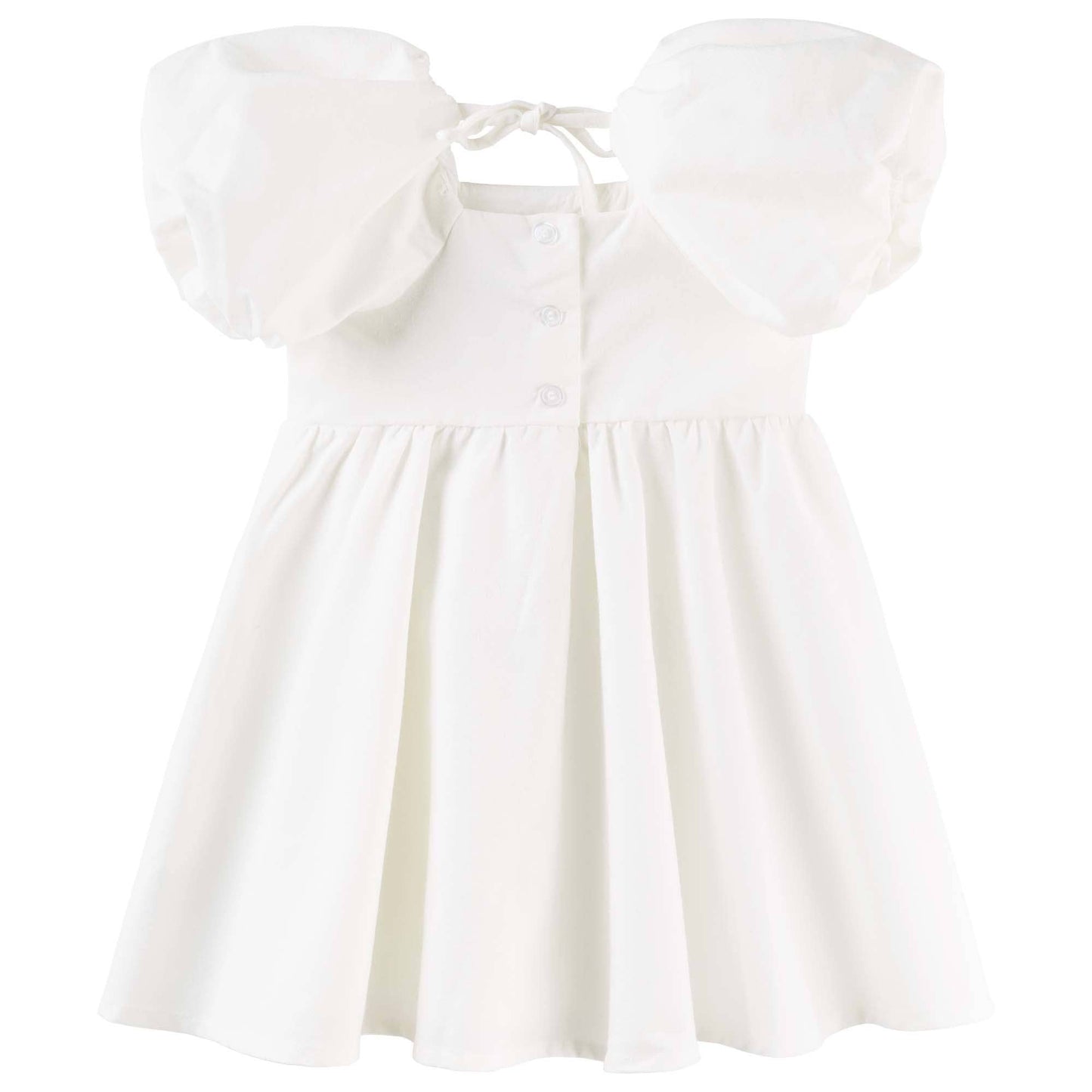 Grace Linen Baby Dress - Ecru