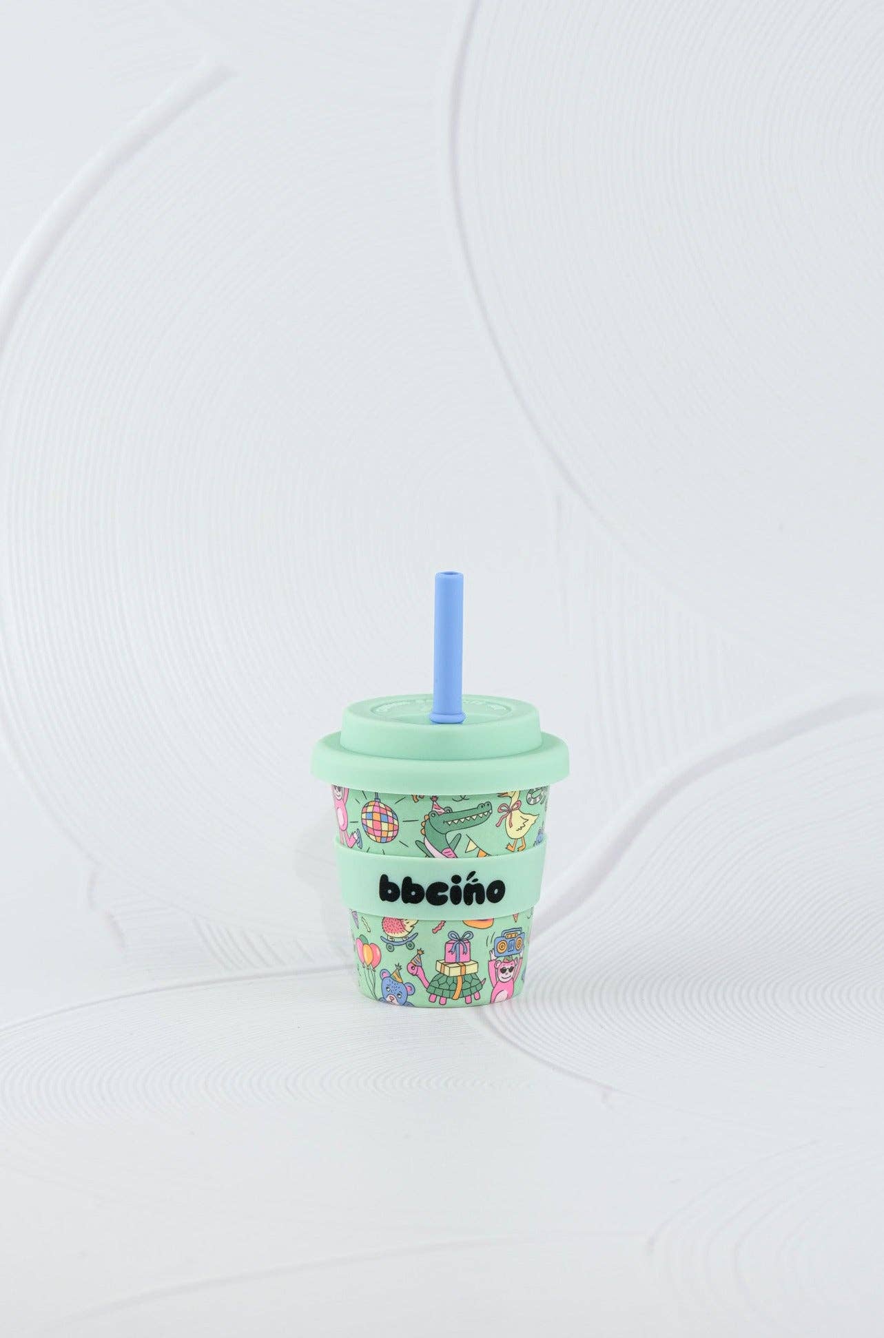 Party Animal in Green Babycino Cup - 120ml (STRAW INCLUDED)