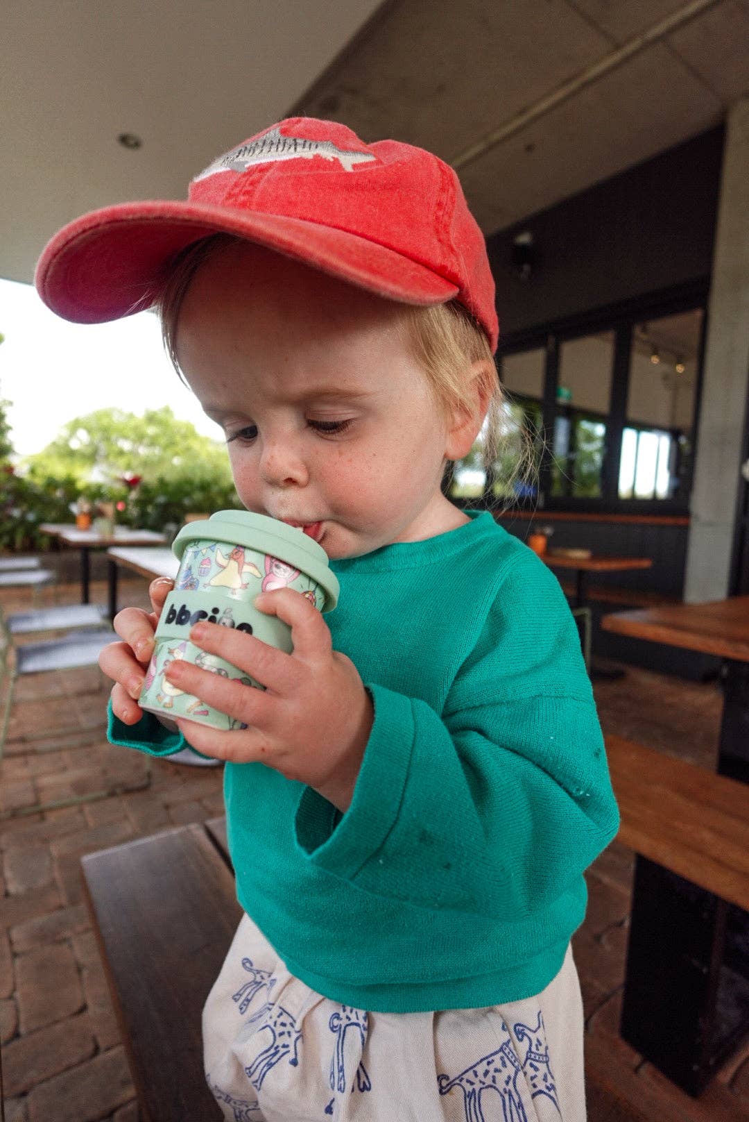 Party Animal in Green Babycino Cup - 120ml (STRAW INCLUDED)
