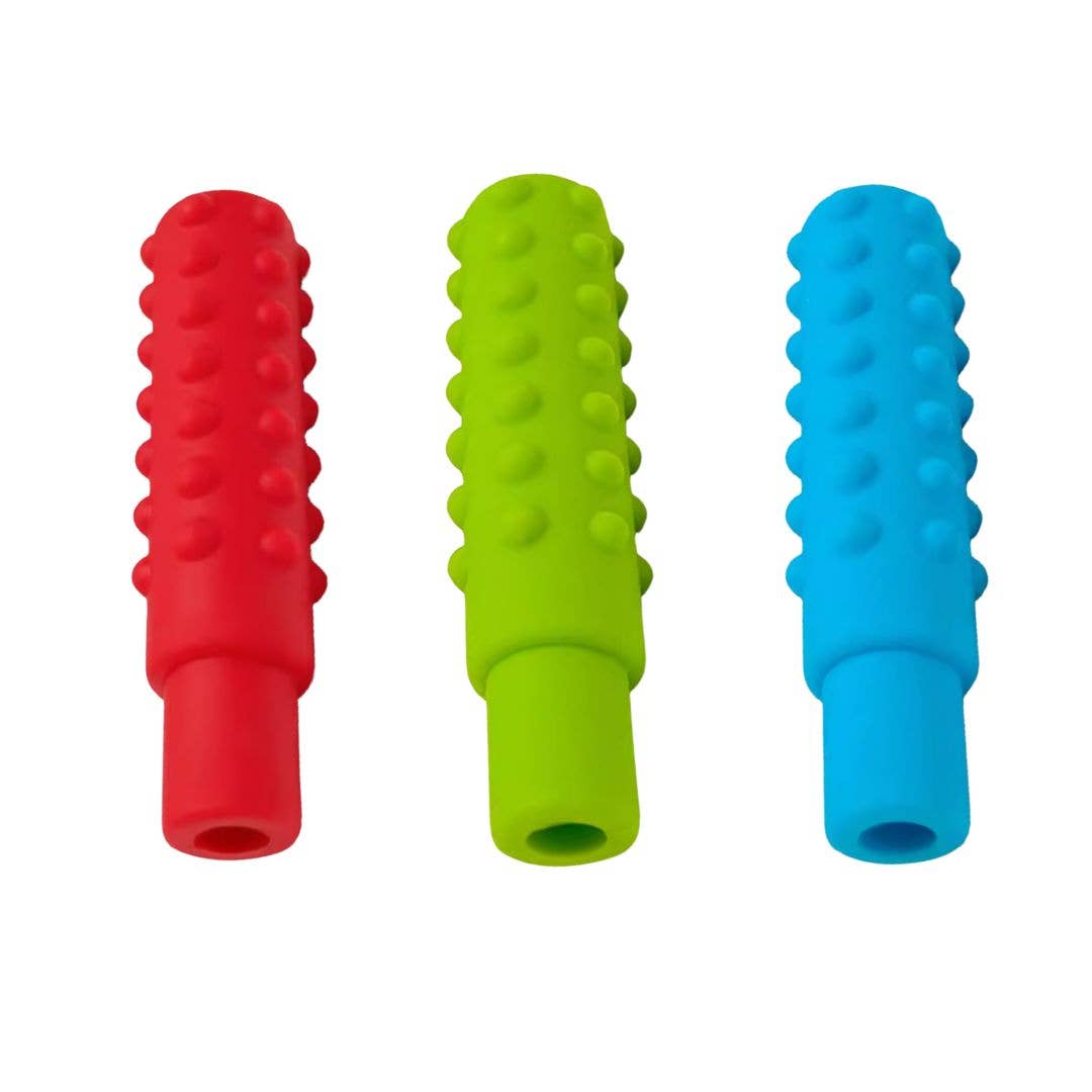 Silicone Sensory Pencil Toppers - Value 3 pack