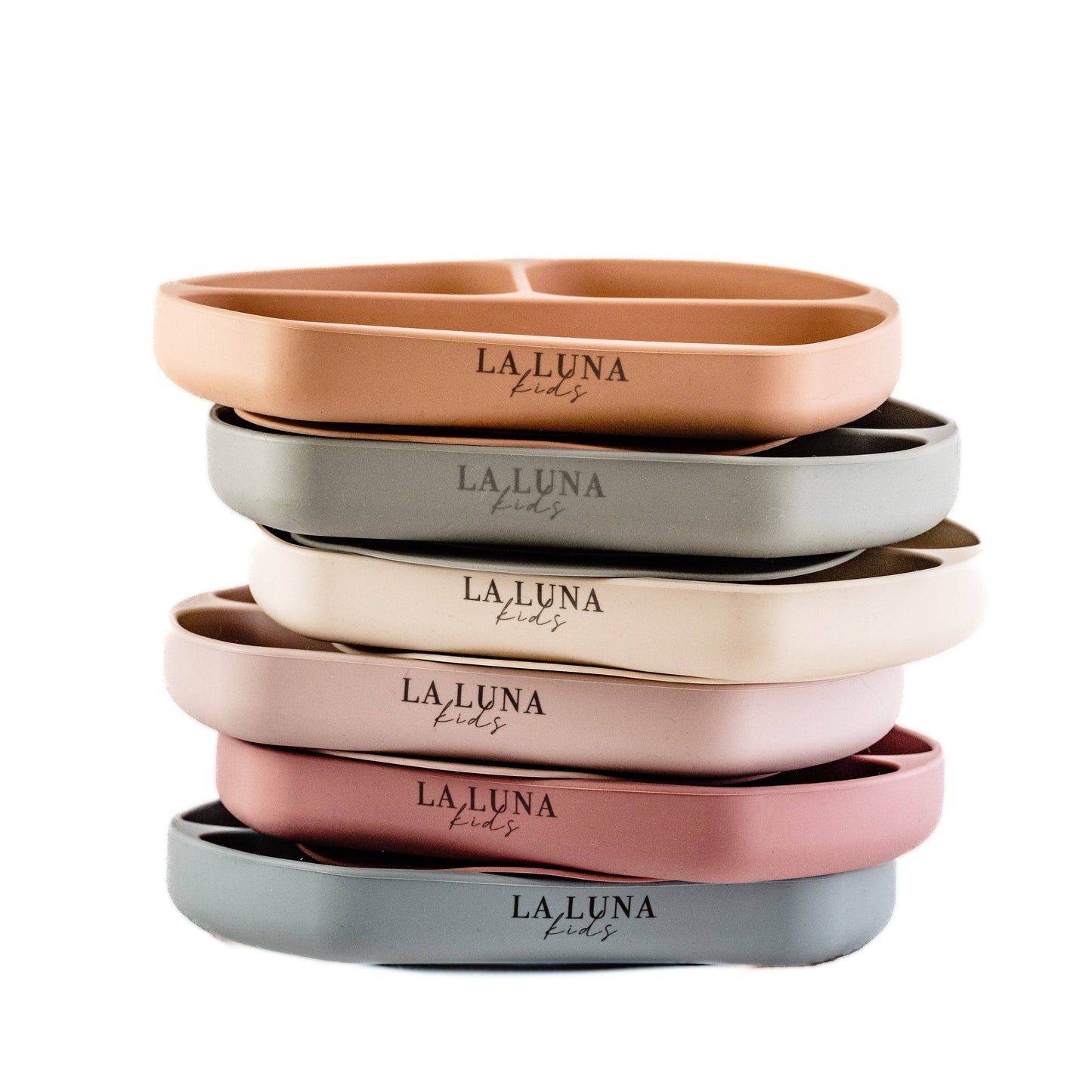 Silicone Suction Plate Peach