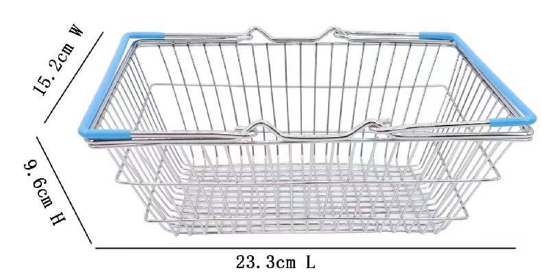Shopping Basket with Blue Handle