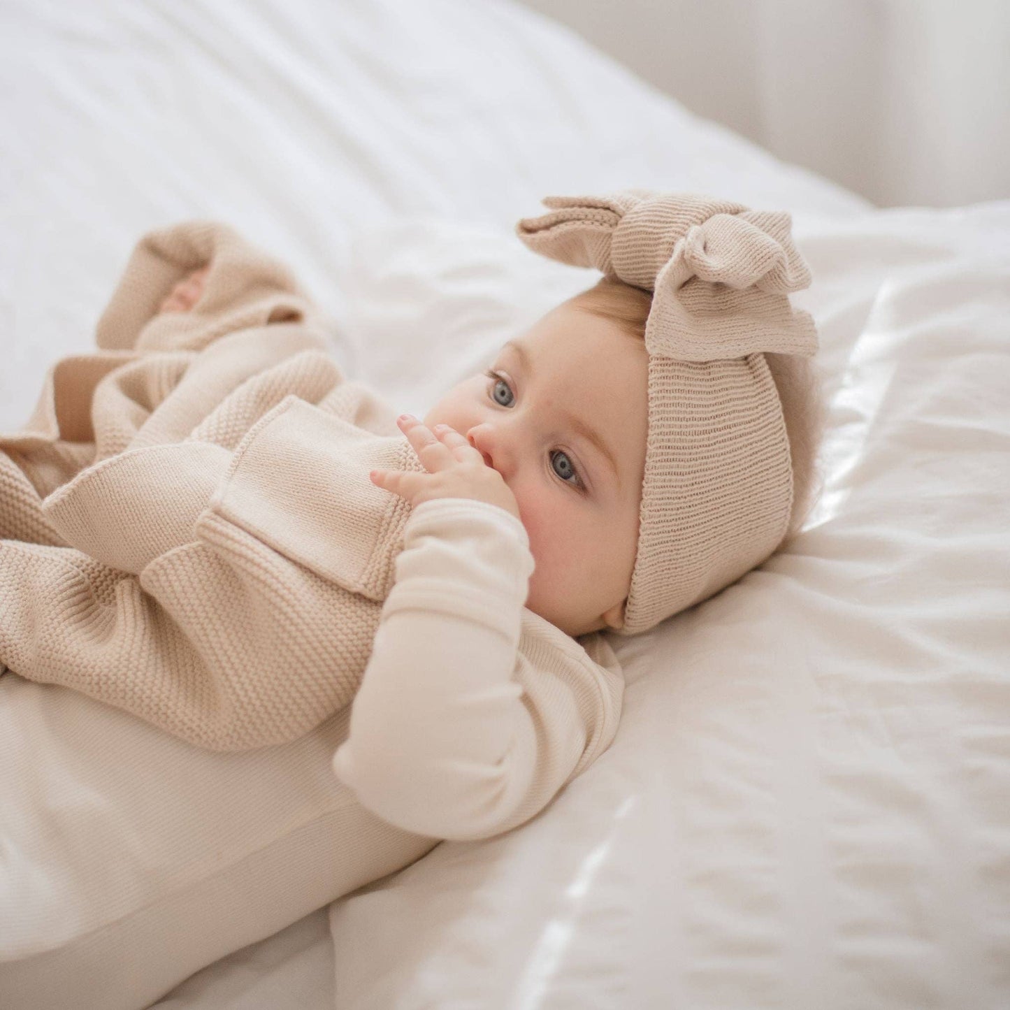 Knitted Oversized Topknot  | Merino