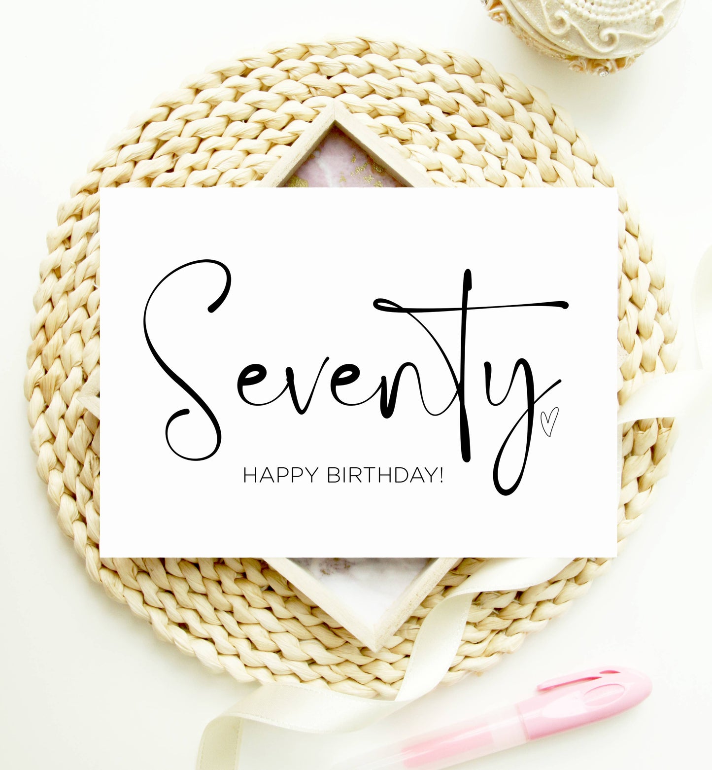 Birthday Card For Friend, Turning Seventy, 70th Birthday