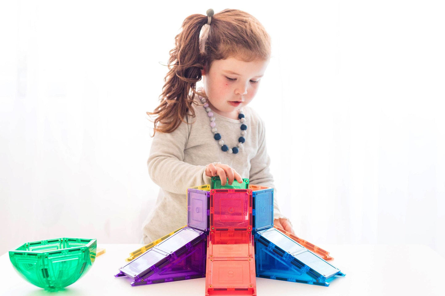 Learn & Grow Magnetic Tiles - Dome Pack (18 piece)