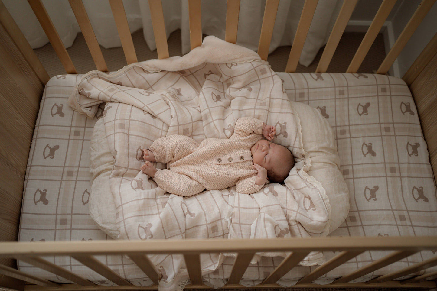 The Rocking Horse Fitted Cot Sheet