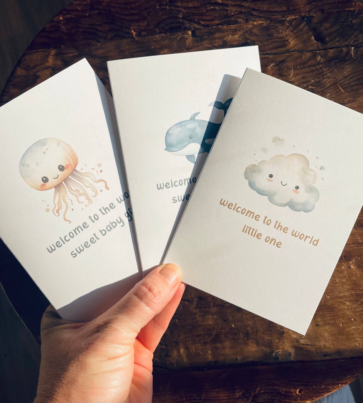 Welcome to the World sweet baby Boy - Whale