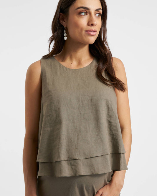 Peyton Linen Nursing Top