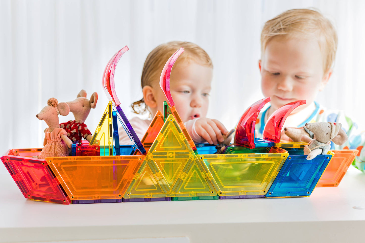 Learn & Grow Magnetic Tiles - Dome Pack (18 piece)