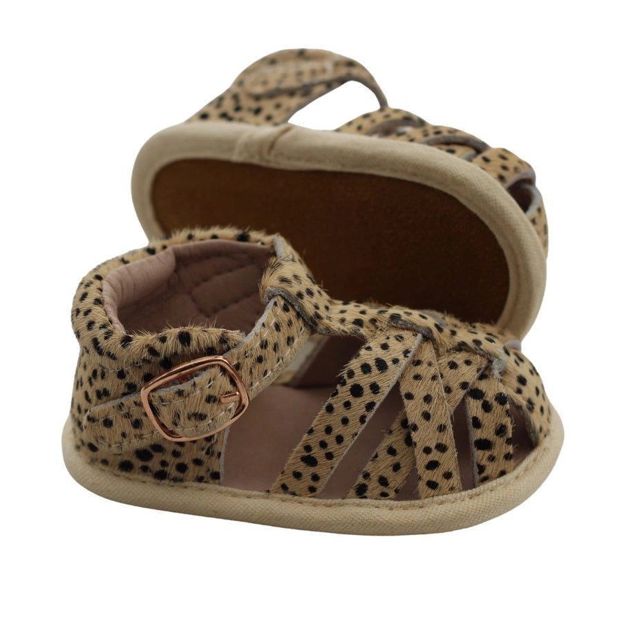 Dekota Leather Sandals Leopard