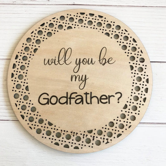 Will You Be My Godfather Plaque