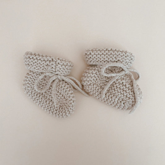 Mini Knit Booties | Fawn | Newborn - 6months
