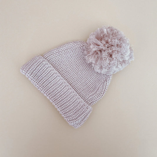 Mini Knit Beanie | Lavender | 1-2Years