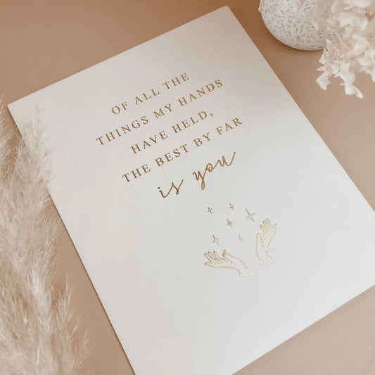 Embossed Gold Foil Print