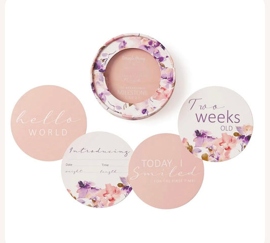 Blushing Beauty & Musk Pink Reversible Milestone Cards