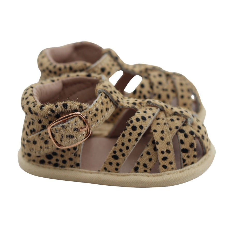 Dekota Leather Sandals Leopard