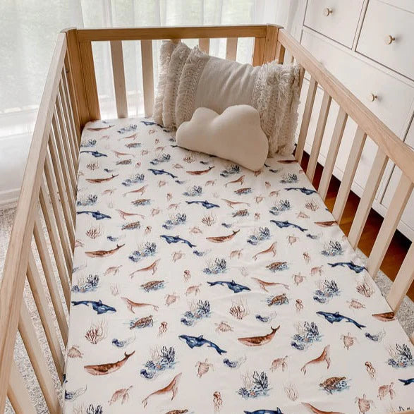 Ocean Fitted Cot Sheet