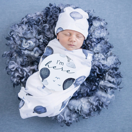 Cloud Chaser Jersey Wrap & Beanie Set