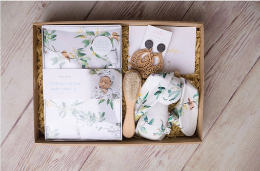 Tajoh & GG Neutral Baby Gift Hamper - Jersey Wrap