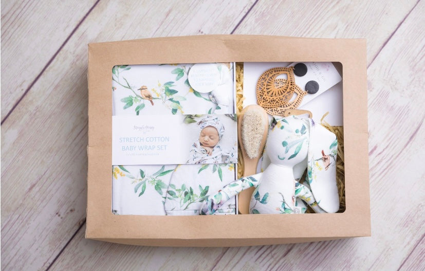 Tajoh & GG Neutral Baby Gift Hamper - Jersey Wrap