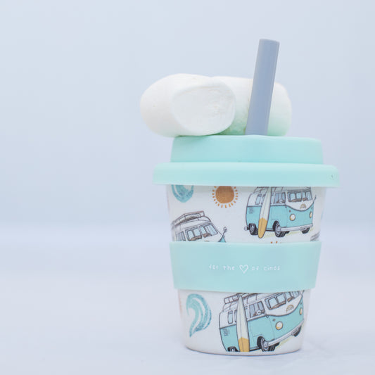 Follow The Sun Babycino Cup 4oz (incl straw)