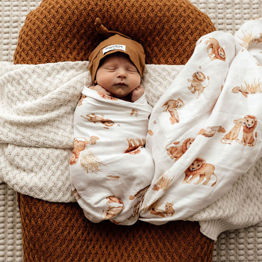 Lion Organic Muslin Wrap