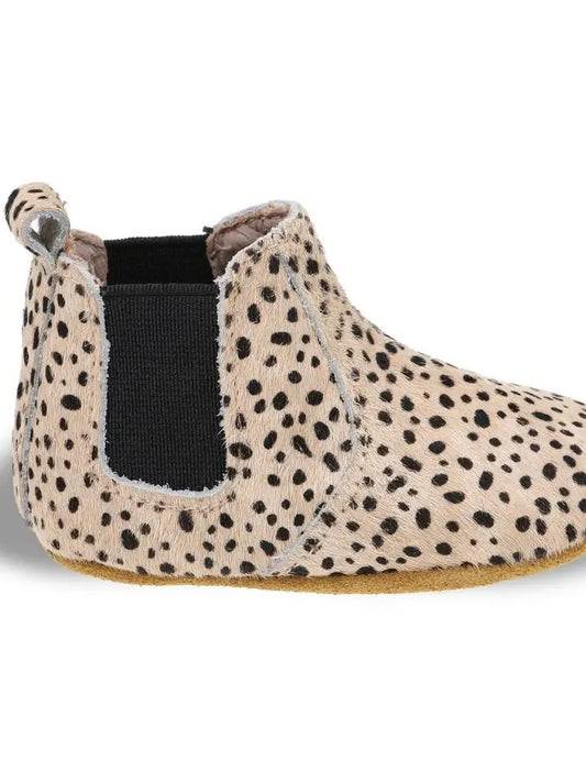 Gigi Leopard Leather Boots - Size 4 (12-18months / 12.6cm)
