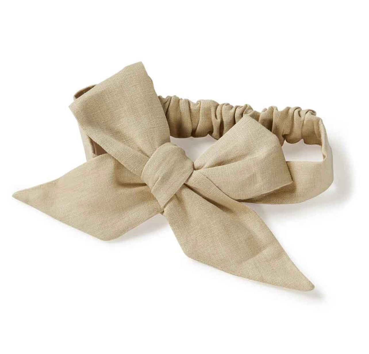 Natural Pre-Tied Linen Bow