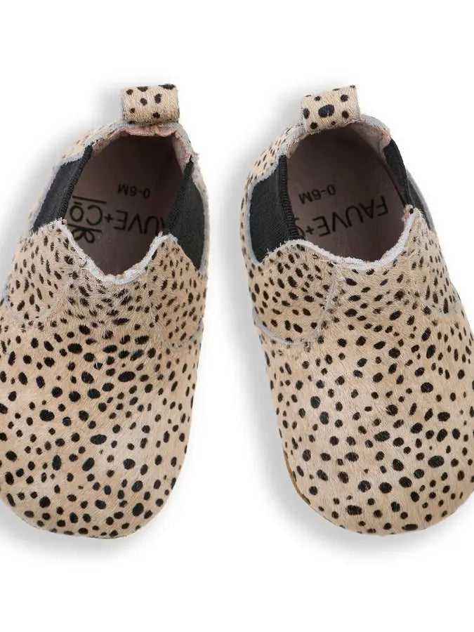Gigi Leopard Leather Boots - Size 4 (12-18months / 12.6cm)
