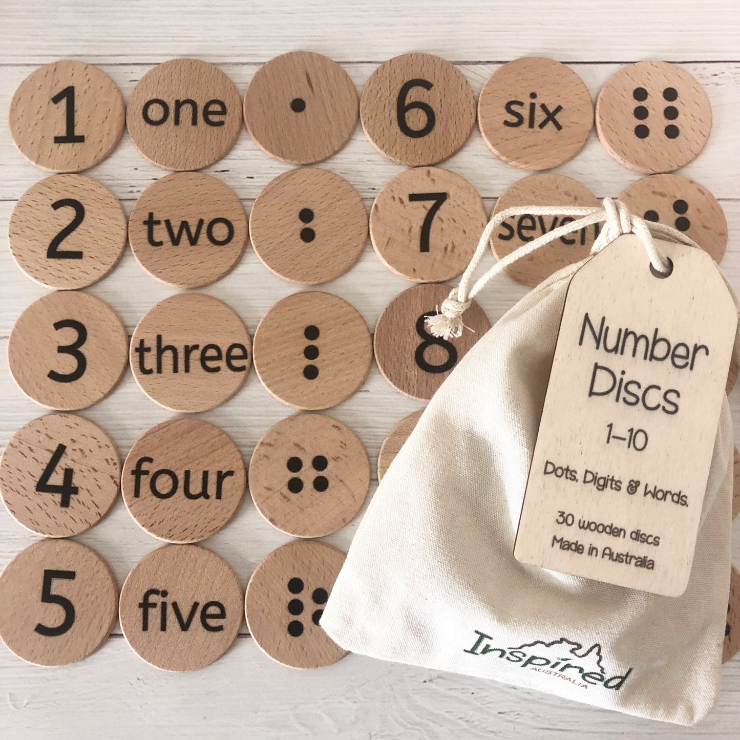 Number Recognition Discs